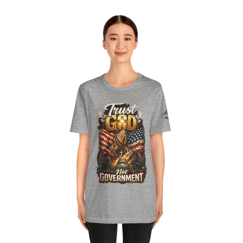 Trust God Not Government T-Shirt — Vintage Patriotic Christian Tee Printify