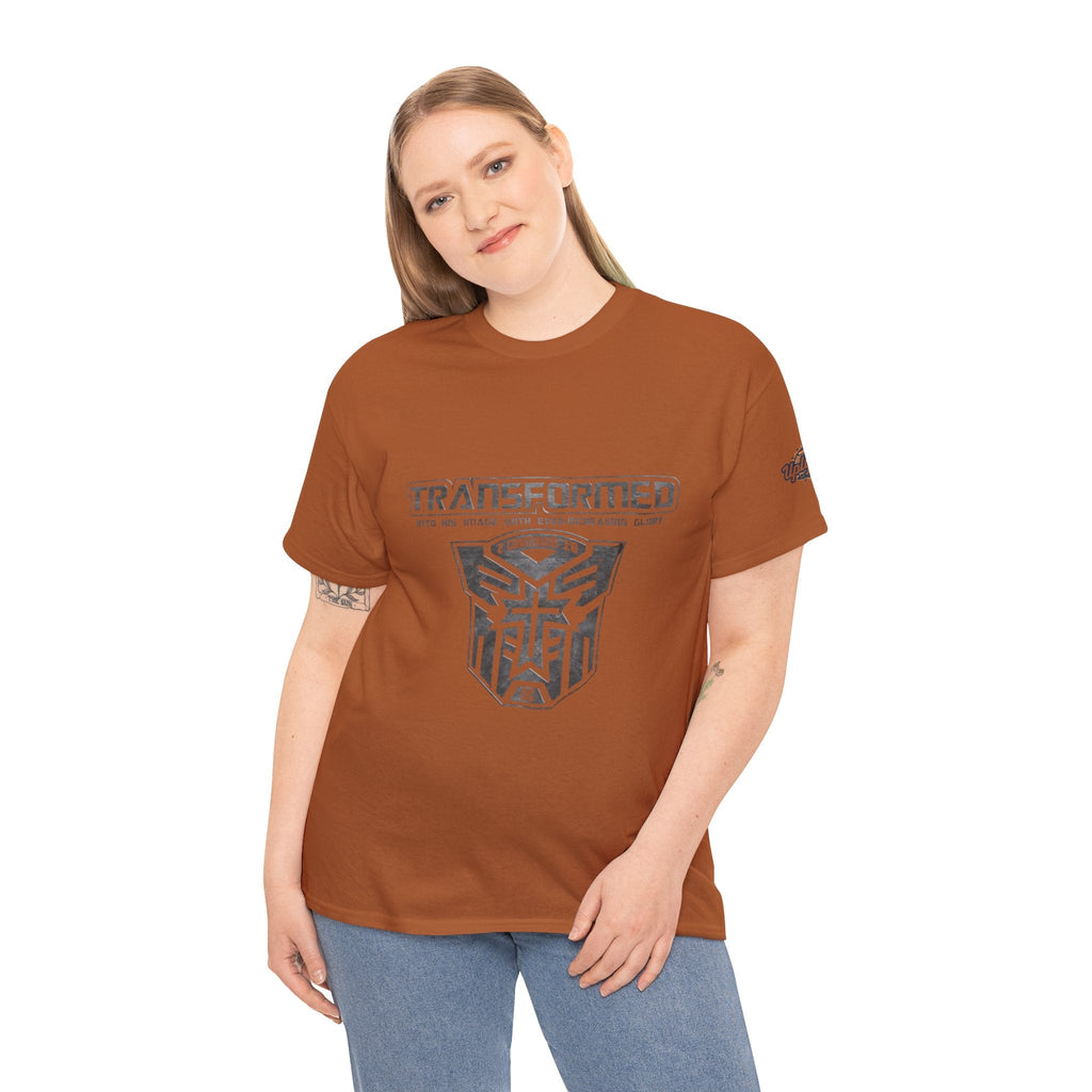 Transformer Logo Christian T-shirt | 2 Corinthians 3:18 Bible Verse T-shirt Printify