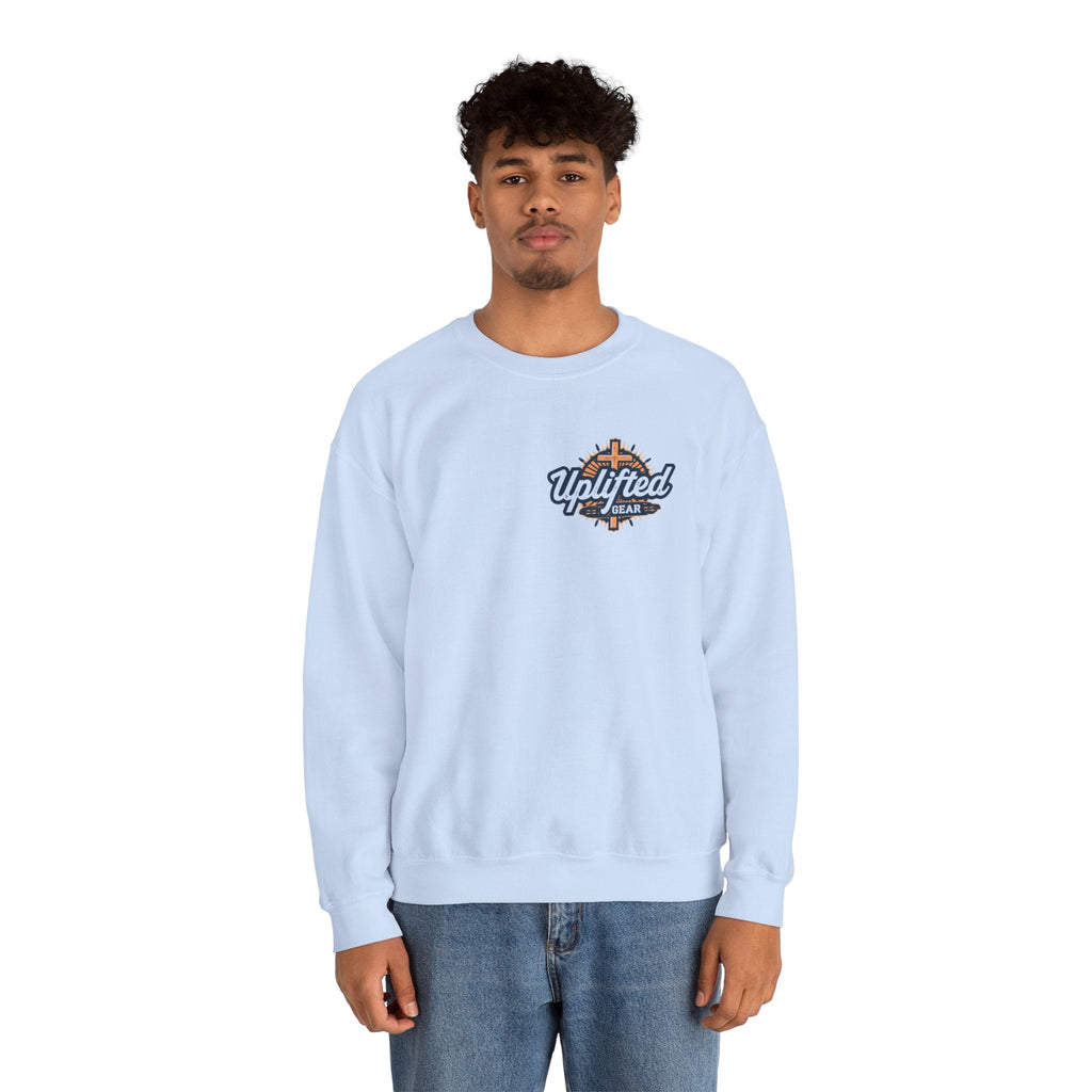 God Created Adam and Eve Sweatshirt – Biblical Truth Christian Sweatshirt for Unshakable Faith Printify