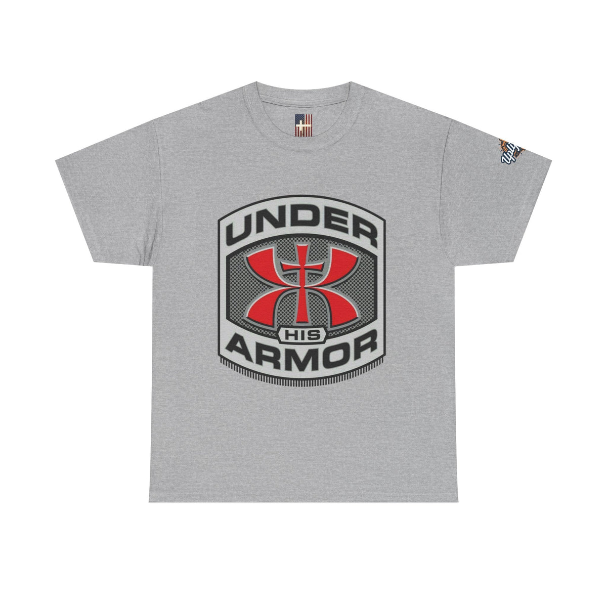 Under HIS Armor Christian T-Shirt — Faith-Inspired Under Armour Style Printify