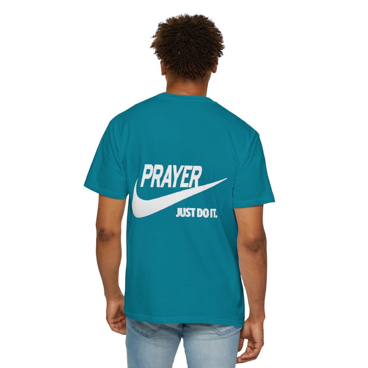 Prayer Just Do It T-shirt - Funny Christian Nike Parody T-shirt - Faith Gear Printify