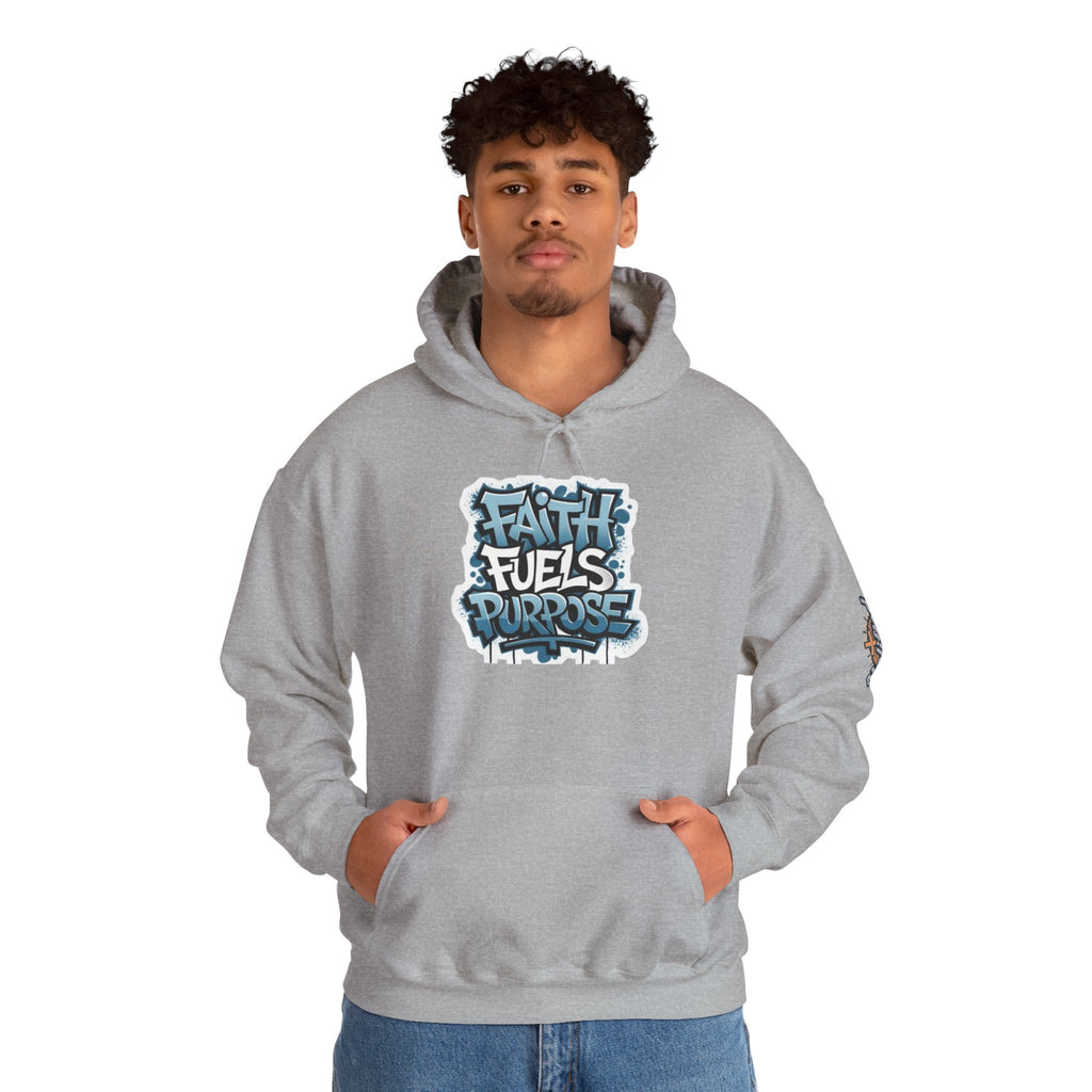 Faith Fuels Purpose Hoodie – Inspirational Christian Sweatshirt for Divine Drive & Unstoppable Belief Printify