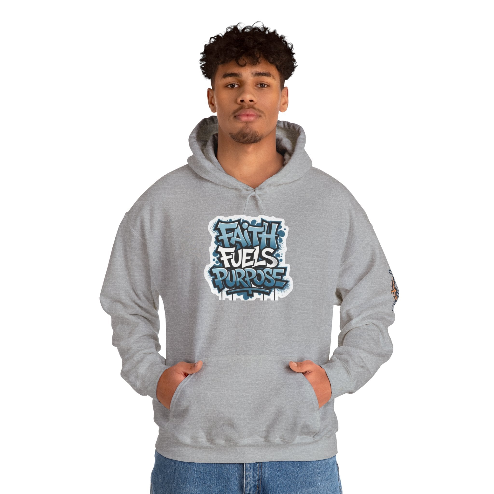 Faith Fuels Purpose Hoodie – Inspirational Christian Sweatshirt for Divine Drive & Unstoppable Belief Printify