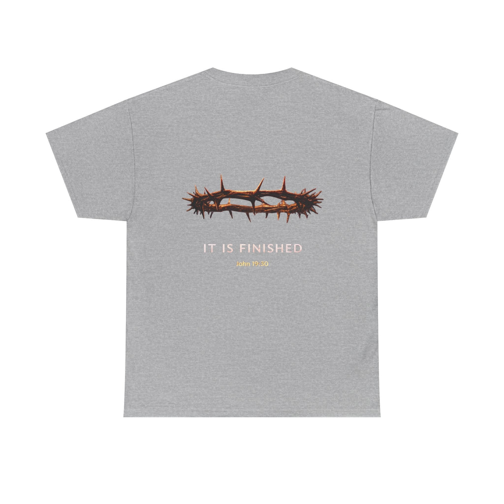 It Is Finished Crown of Thorns Tee — Christian John 19:30 Faith Shirt Printify