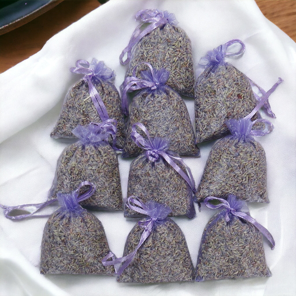 Lavender Buds Sachets Organza Bags Findlavender.com