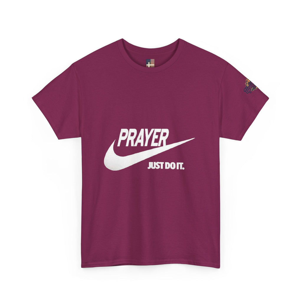 Prayer Just Do It T-shirt - Funny Christian Nike Parody T-shirt - Faith Gear Printify