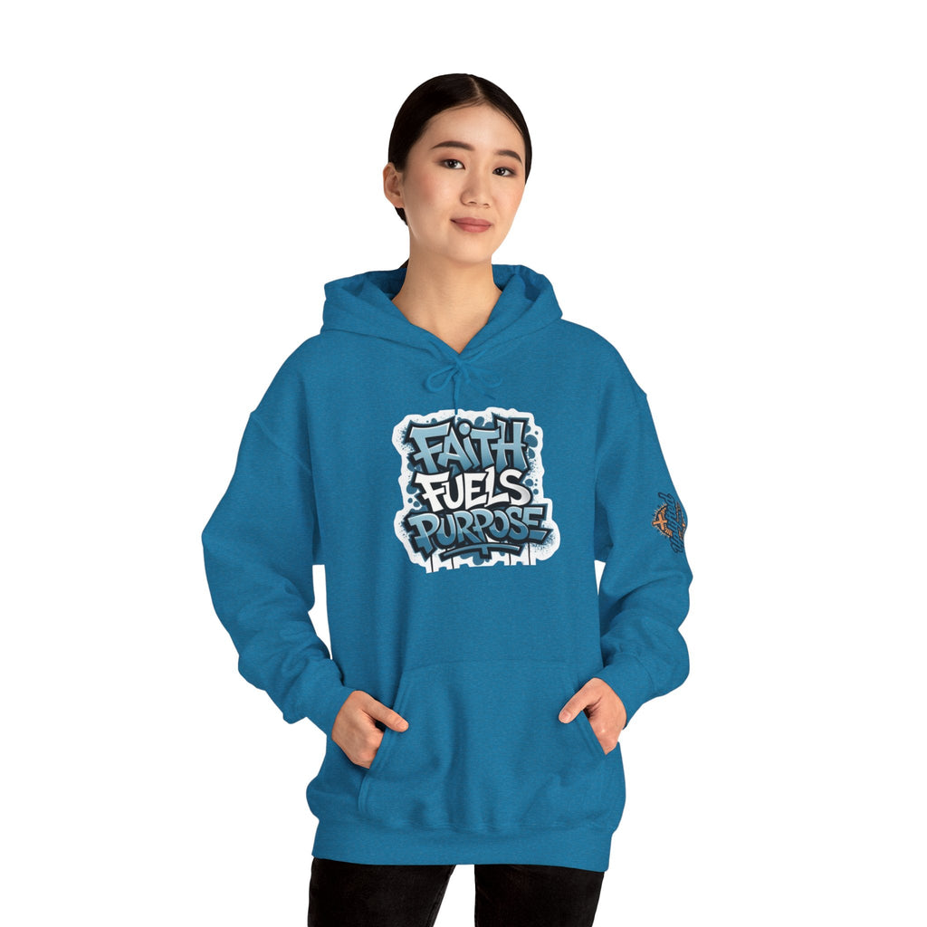 Faith Fuels Purpose Hoodie – Inspirational Christian Sweatshirt for Divine Drive & Unstoppable Belief Printify