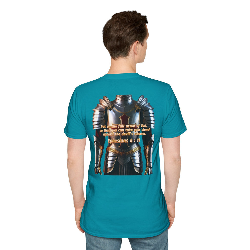 Religious Graphic Armor Of God Design - Unisex Softstyle T-Shirt Printify