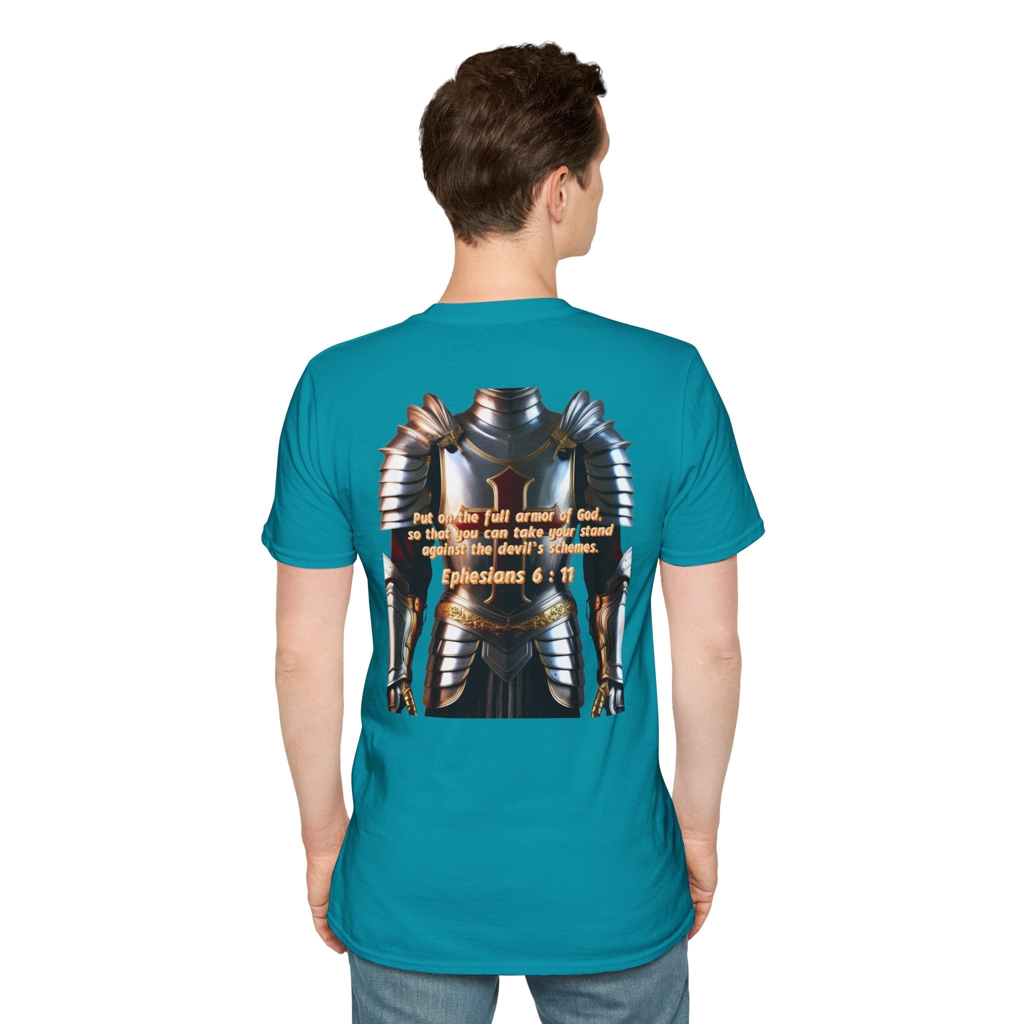 Religious Graphic Armor Of God Design - Unisex Softstyle T-Shirt Printify