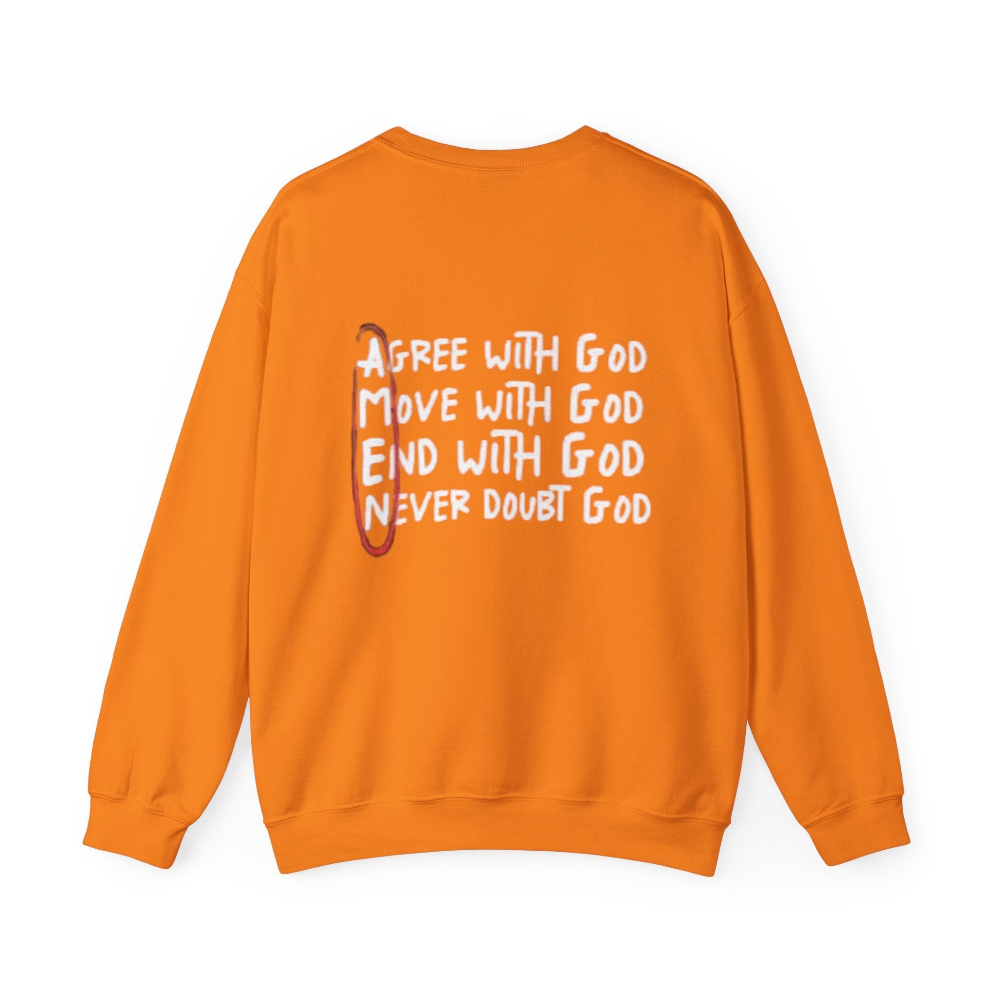 AMEN Acronym Sweatshirt – Always Agree with God Move with God End with God Never Doubt God Christian Hoodie for Unwavering Faith Printify