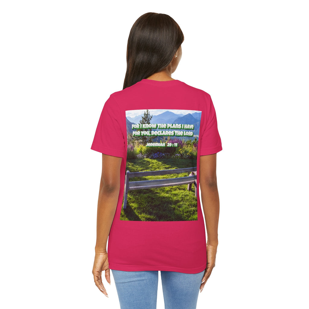Bible Verse Unisex Tee - Jeremiah 29 : 11 Printify