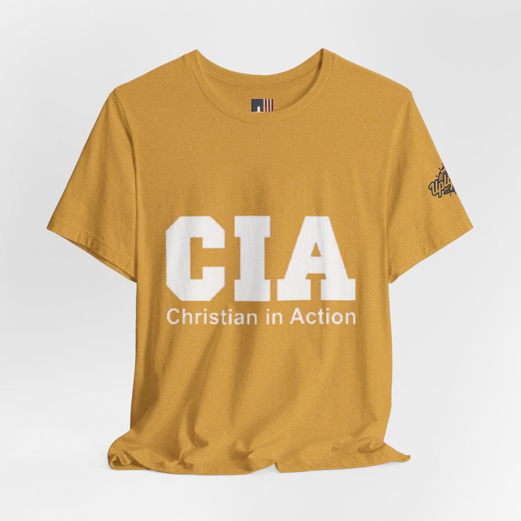 CIA Christian in Action T-shirt - Funny Faith Parody T-shirt - Mission Ready Apparel Printify