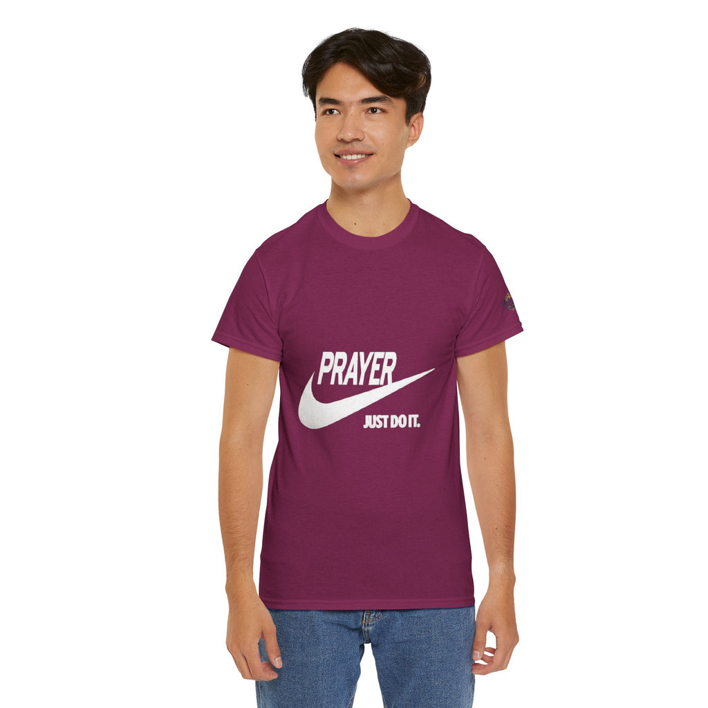 Prayer Just Do It T-shirt - Funny Christian Nike Parody T-shirt - Faith Gear Printify
