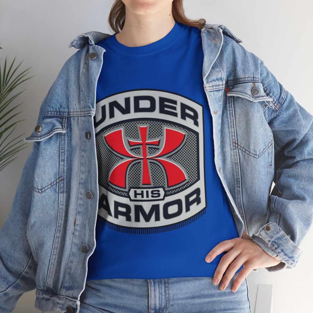 Under HIS Armor Christian T-Shirt — Faith-Inspired Under Armour Style Printify