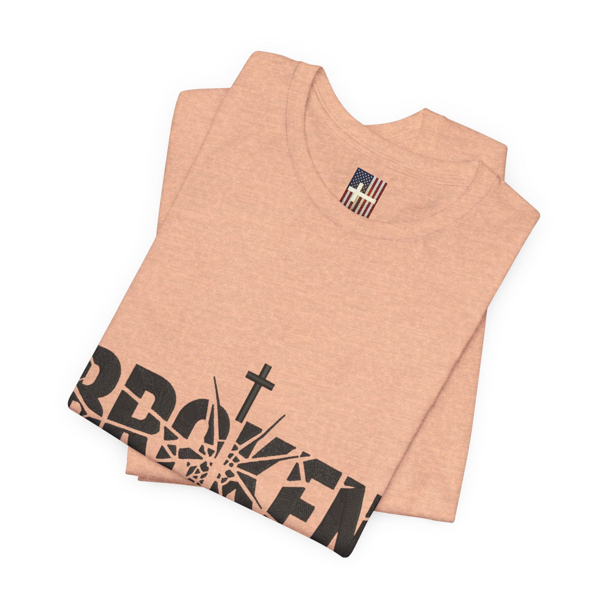 Broken But Chosen T-Shirt — Inspirational Faith Graphic Tee Printify