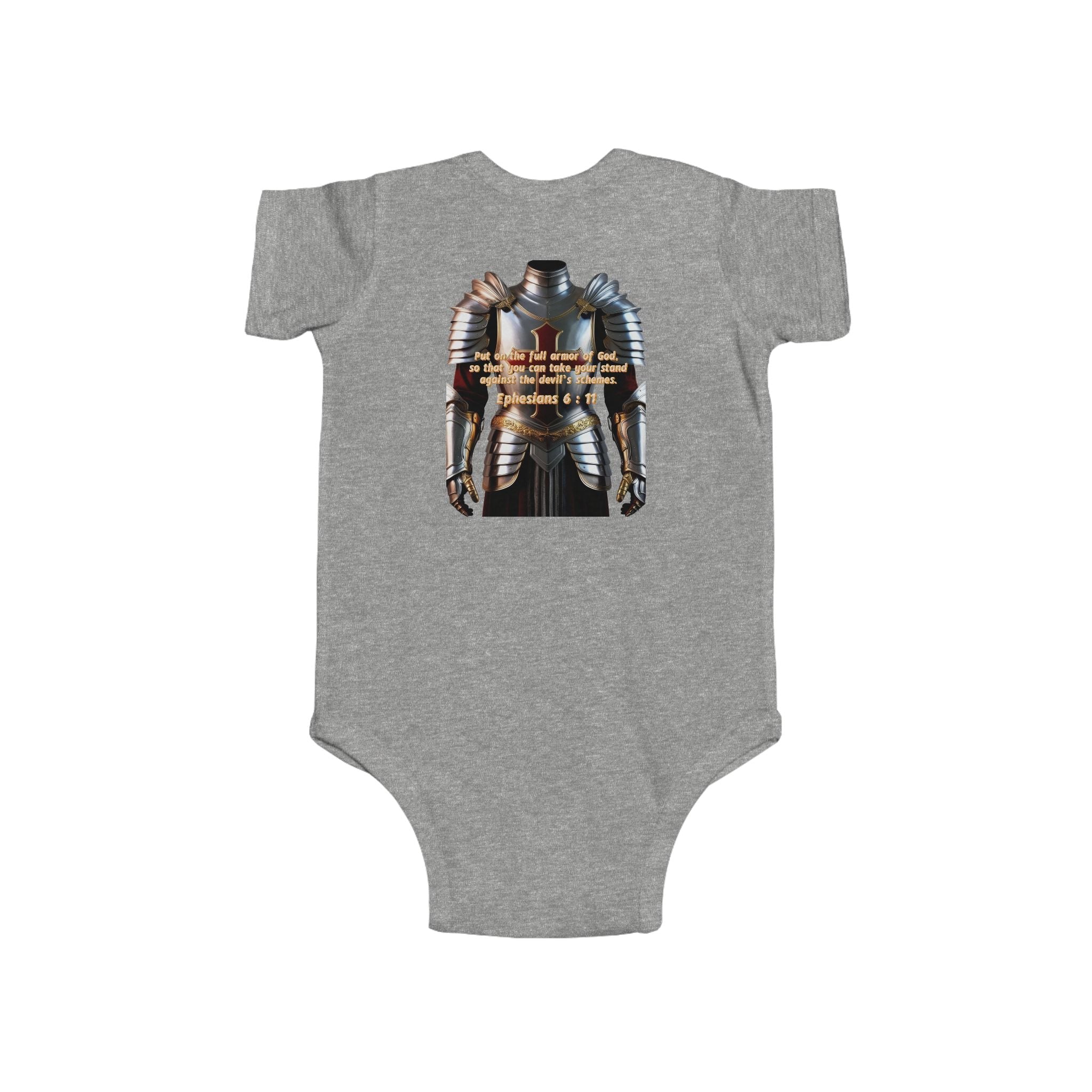 Religious Graphic Armor Of God Design - Infant Fine Jersey Bodysuit Printify