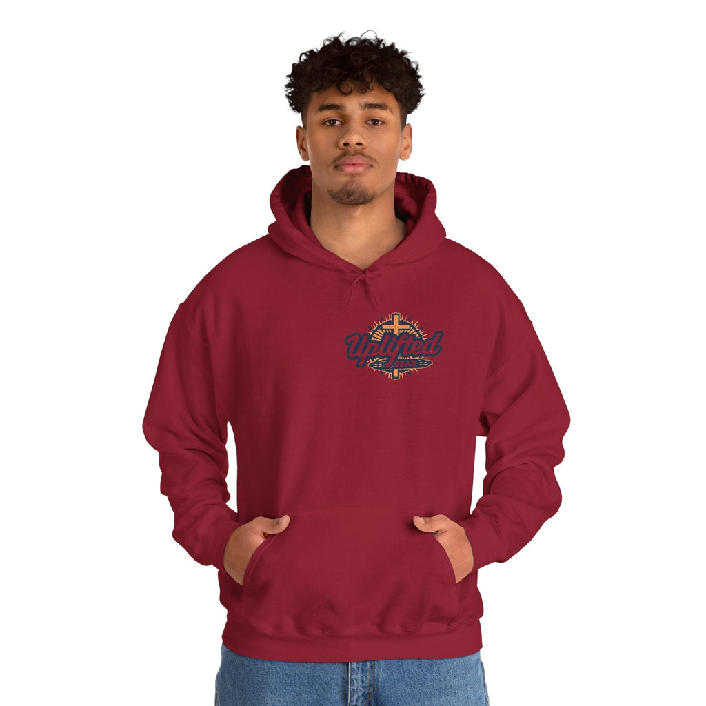 Walk by Faith, Not by Sight Hoodie – Moonlit Footprints Christian Hoodie for Cozy Nights Printify