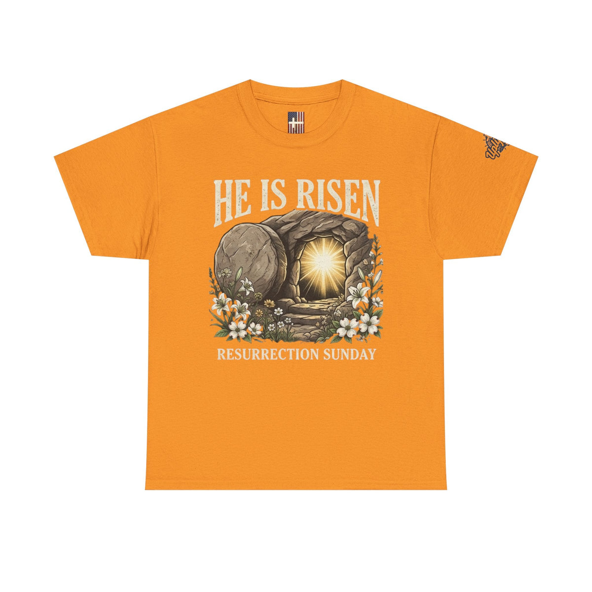 He Is Risen T-Shirt — Jesus Christ Resurrection Easter Tee Printify