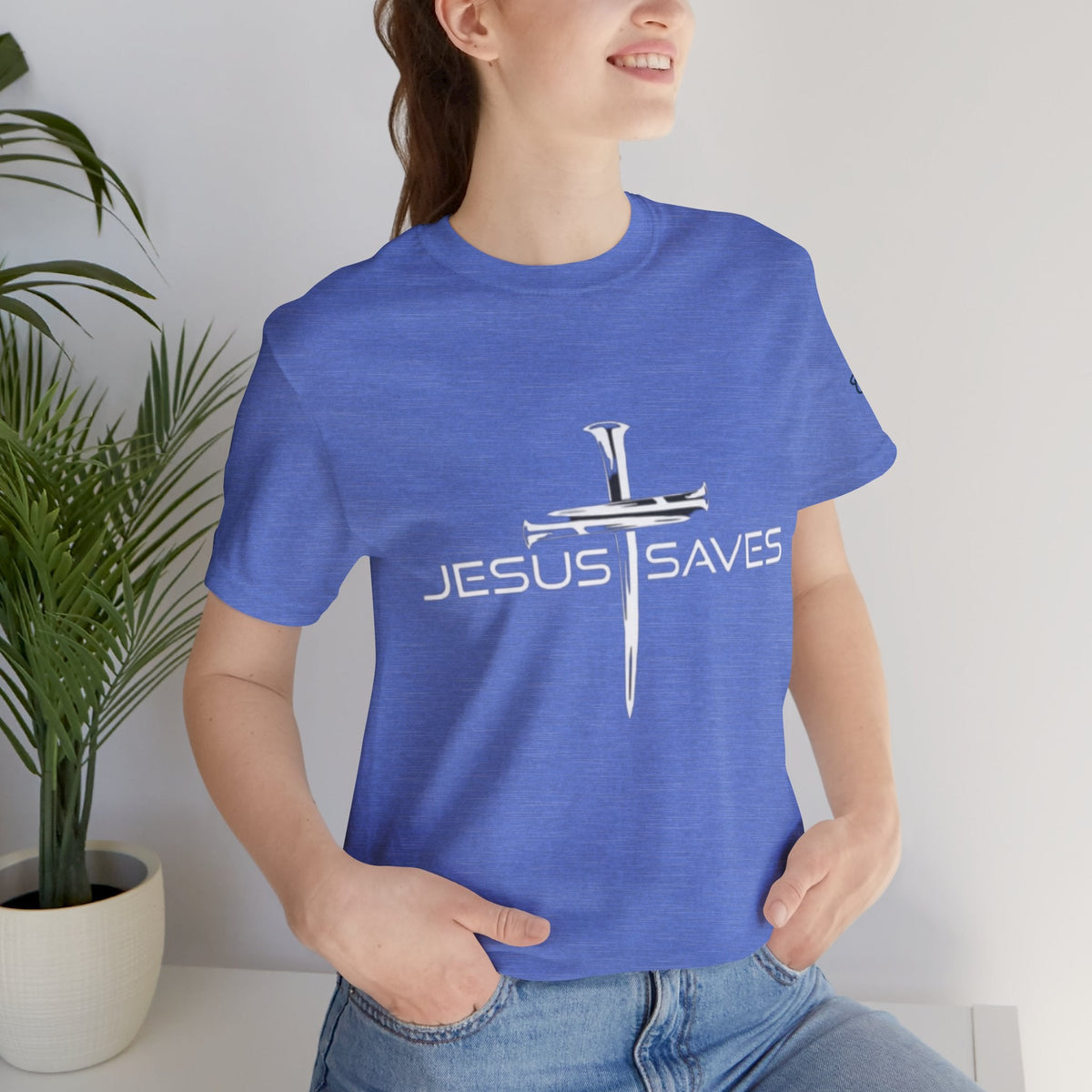 Copy of Jesus Saves T-shirt – 3 Nails Crucifix Cross Christian T-shirt for Redemption Faith & Bold Salvation Printify