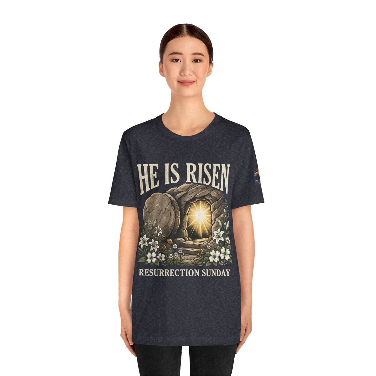He Is Risen T-Shirt — Jesus Christ Resurrection Easter Tee Printify
