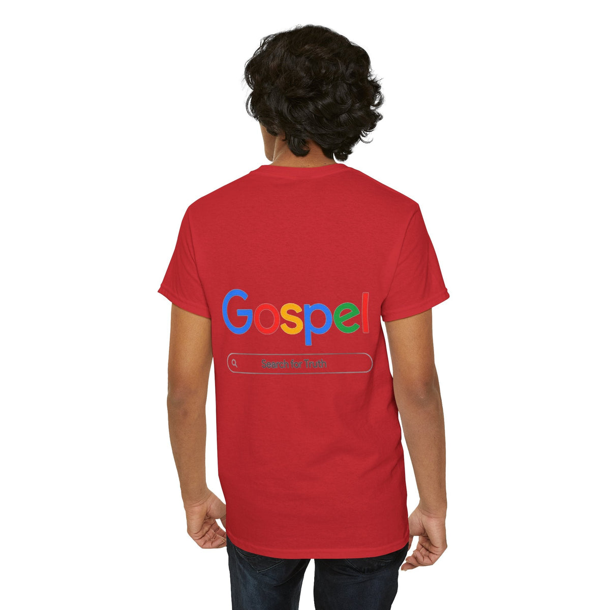 Gospel Graphic Tee — "Gospel" Colorful Logo Christian T-Shirt Printify
