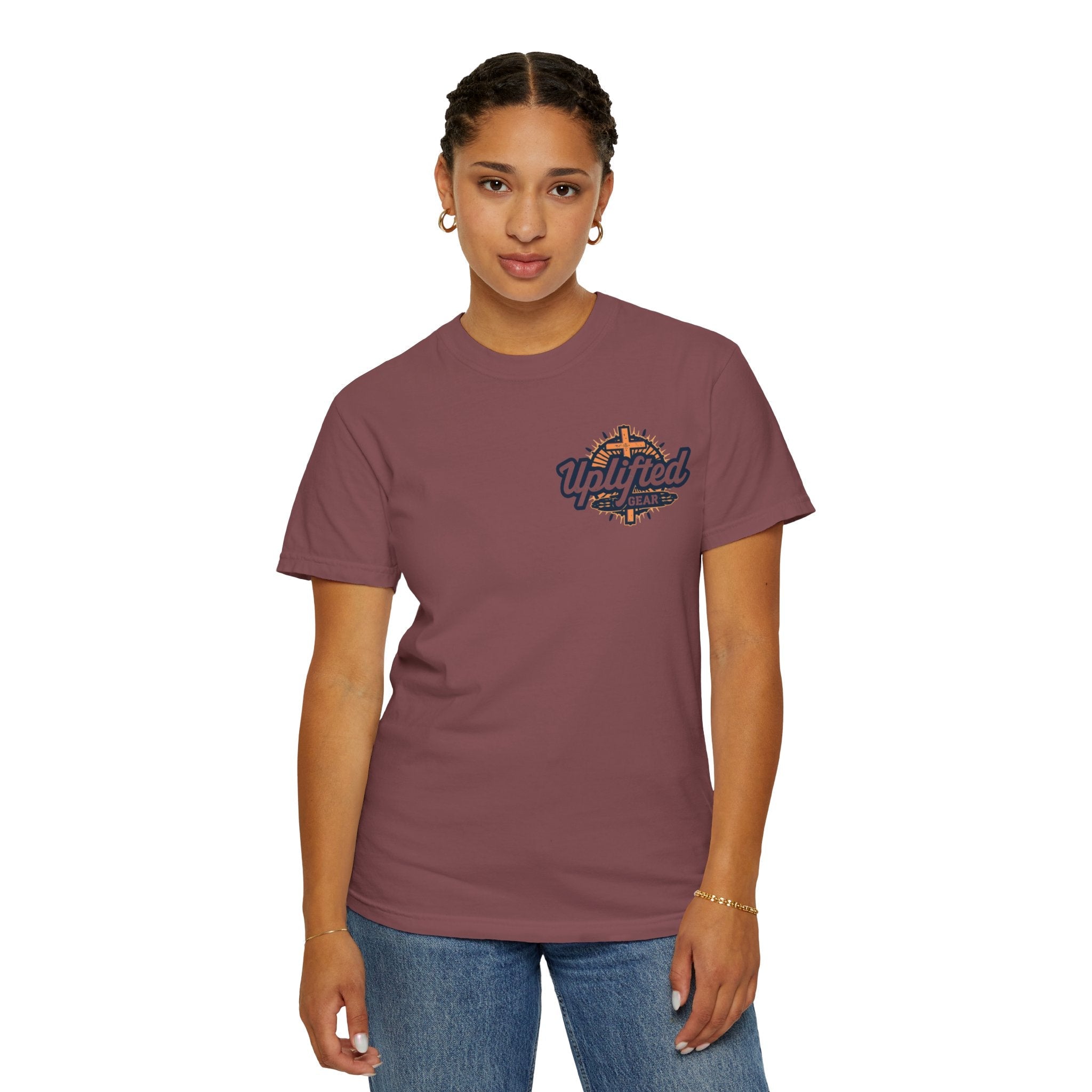 Religious Graphic Armor Of God Design - Unisex Garment-Dyed T-shirt Printify
