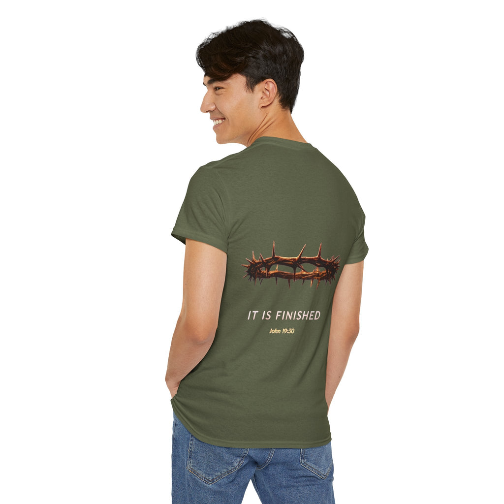 It Is Finished Crown of Thorns Tee — Christian John 19:30 Faith Shirt Printify
