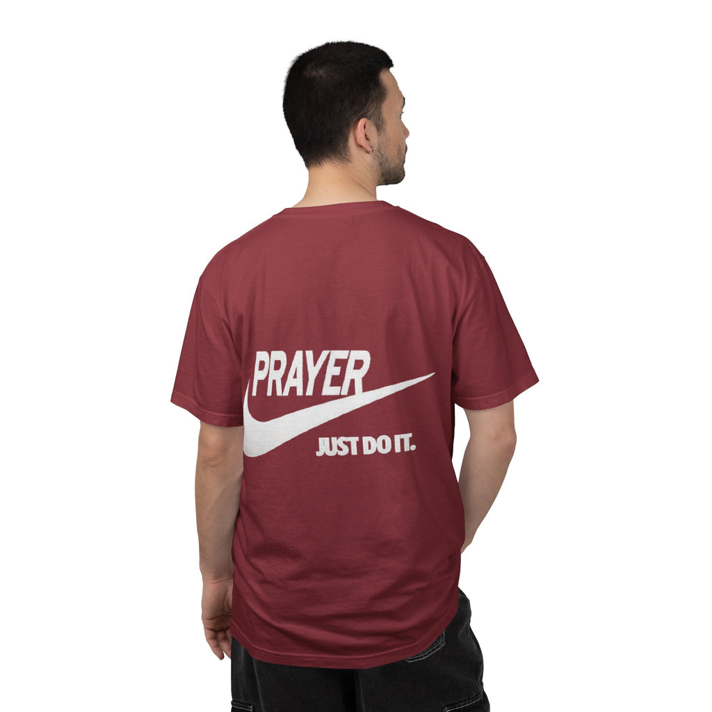 Prayer Just Do It T-shirt - Funny Christian Nike Parody T-shirt - Faith Gear Printify