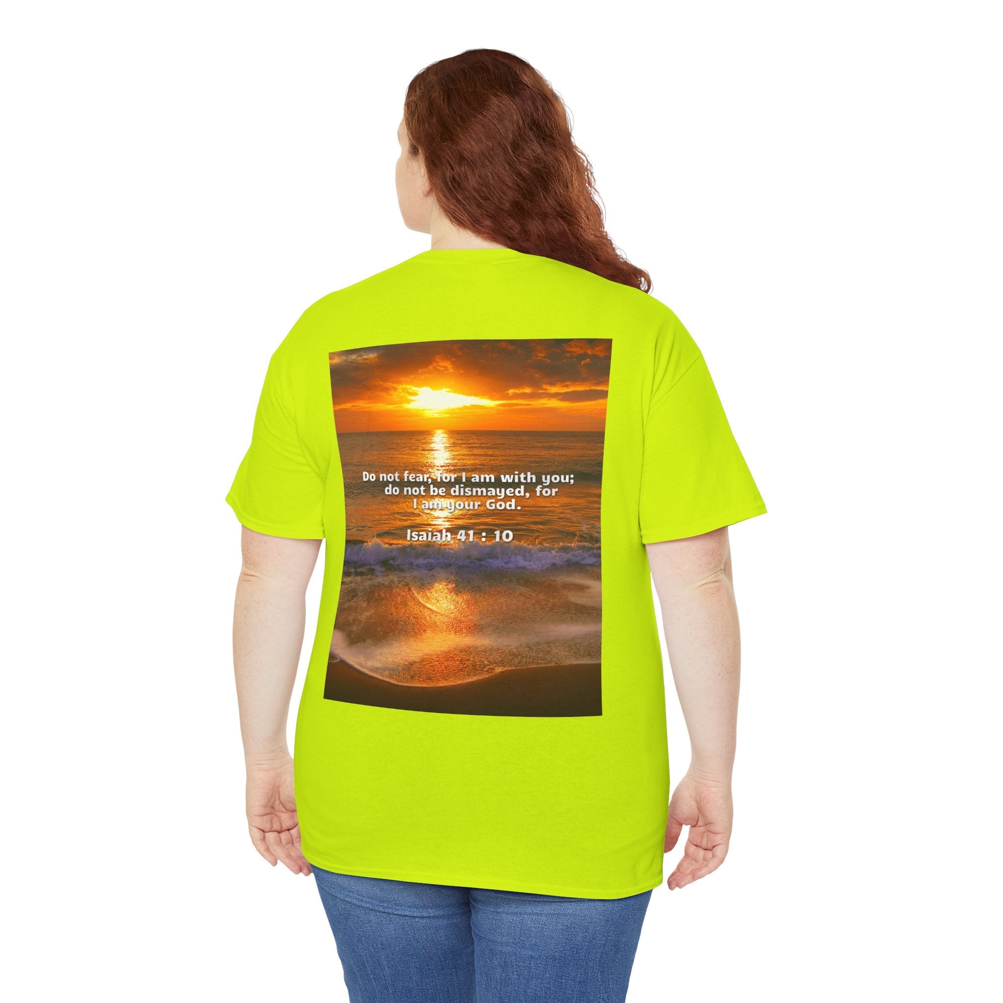 Bible Verse Unisex Tee -  Isaiah 41 : 10 Printify