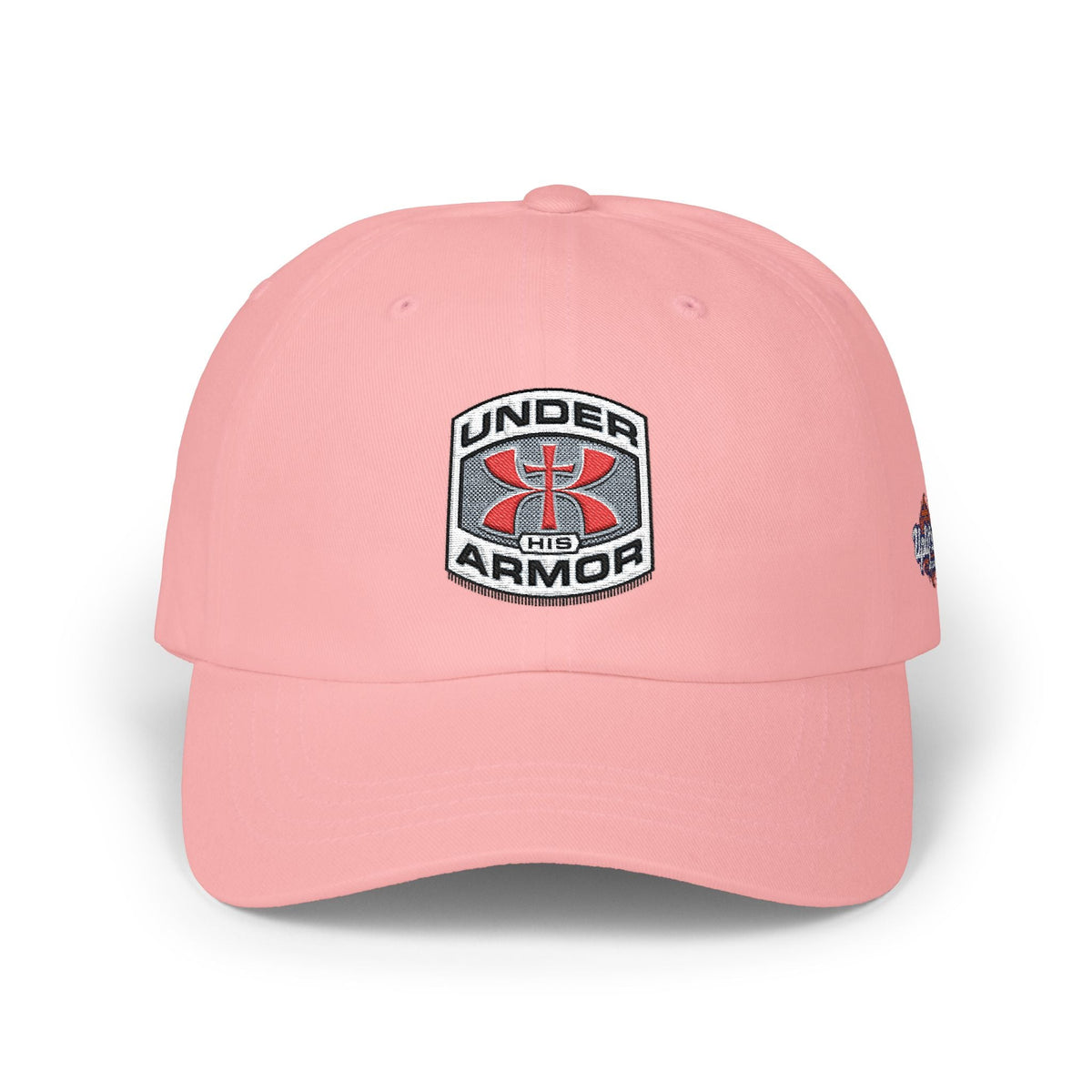 Under Armor Classic Dad Cap - Embroidered White Baseball Hat Printify