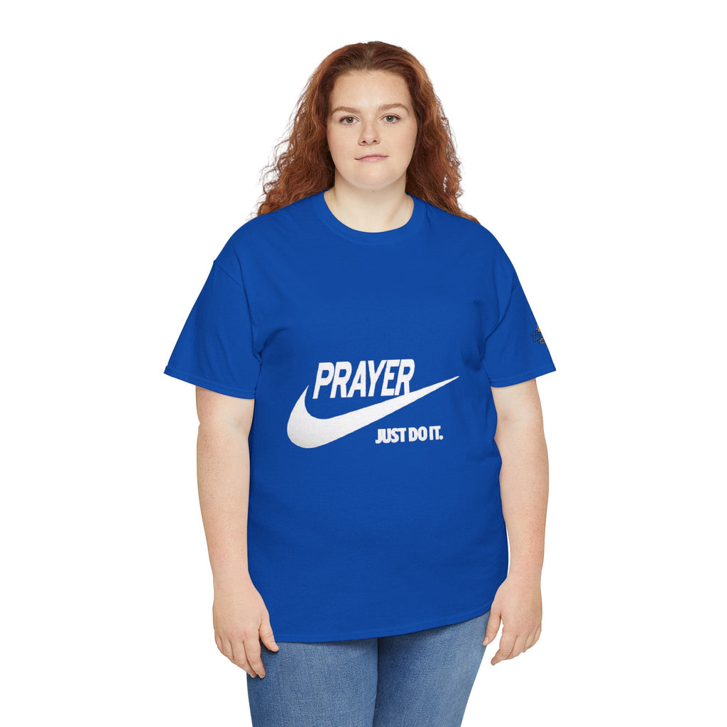 Prayer Just Do It T-shirt - Funny Christian Nike Parody T-shirt - Faith Gear Printify
