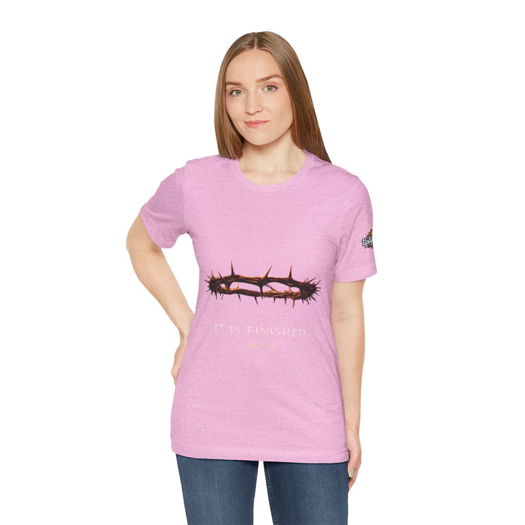 It Is Finished Crown of Thorns Tee — Christian John 19:30 Faith Shirt Printify