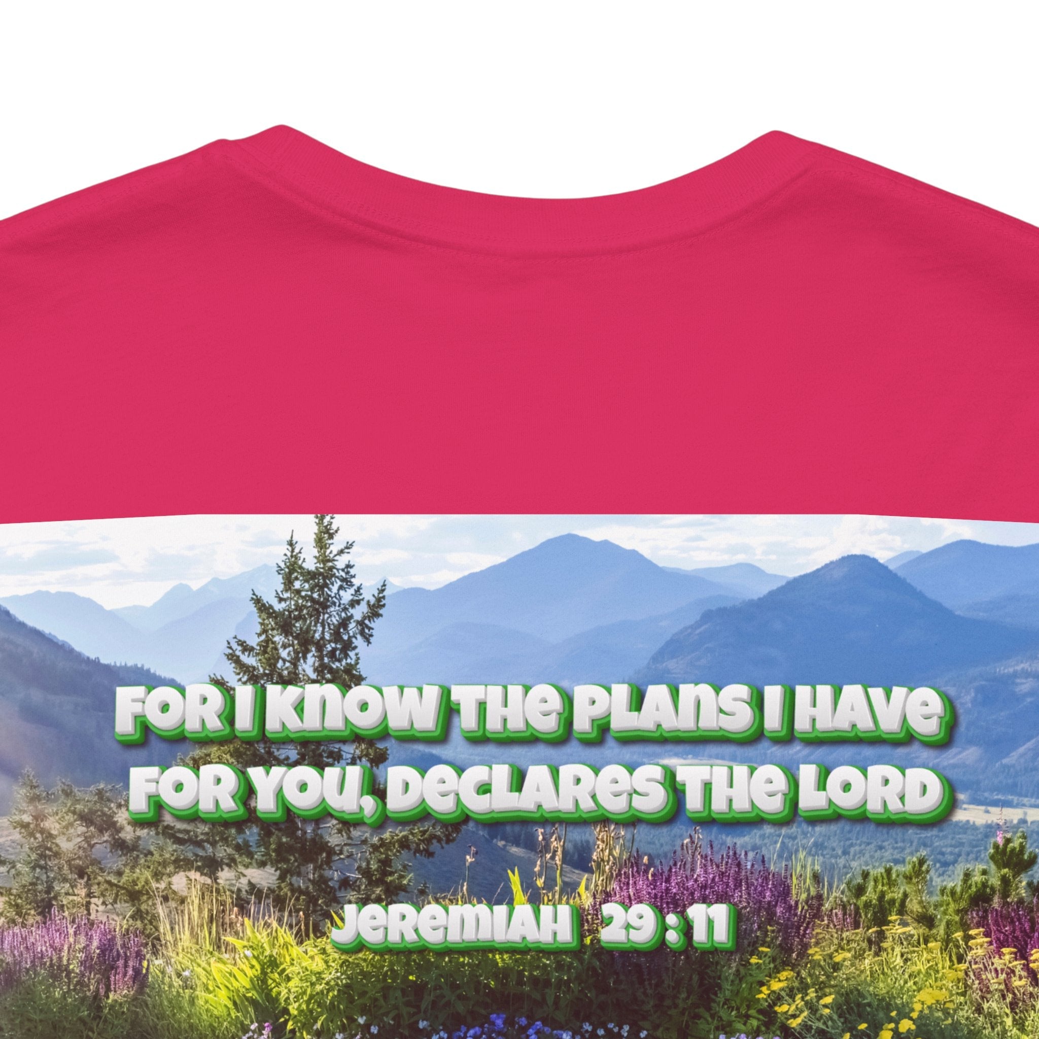 Bible Verse Unisex Tee - Jeremiah 29 : 11 Printify