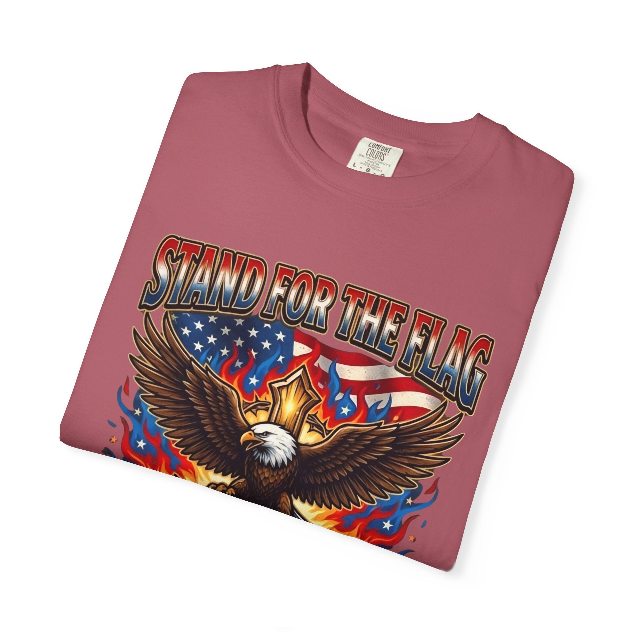 Stand for the Flag Kneel for the Cross T-shirt | Patriotic Eagle T-shirt Printify