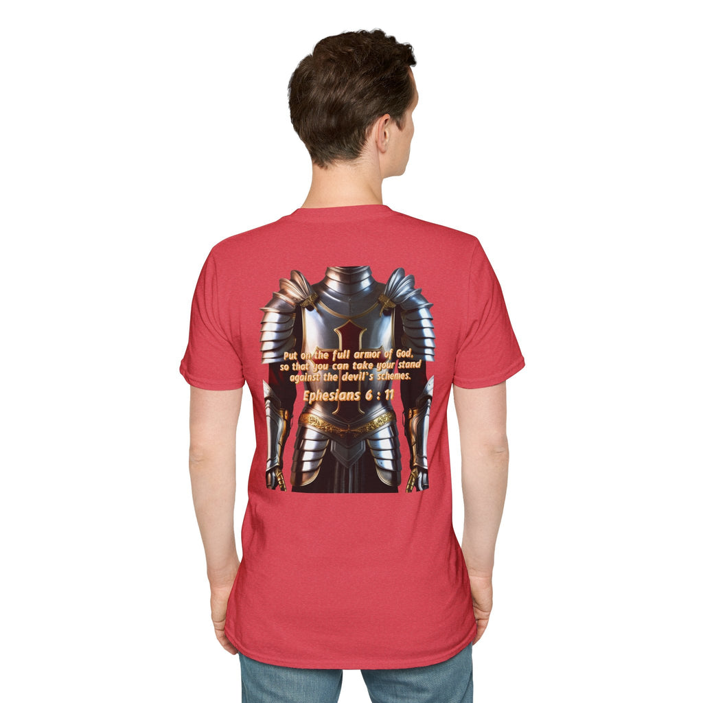 Religious Graphic Armor Of God Design - Unisex Softstyle T-Shirt Printify