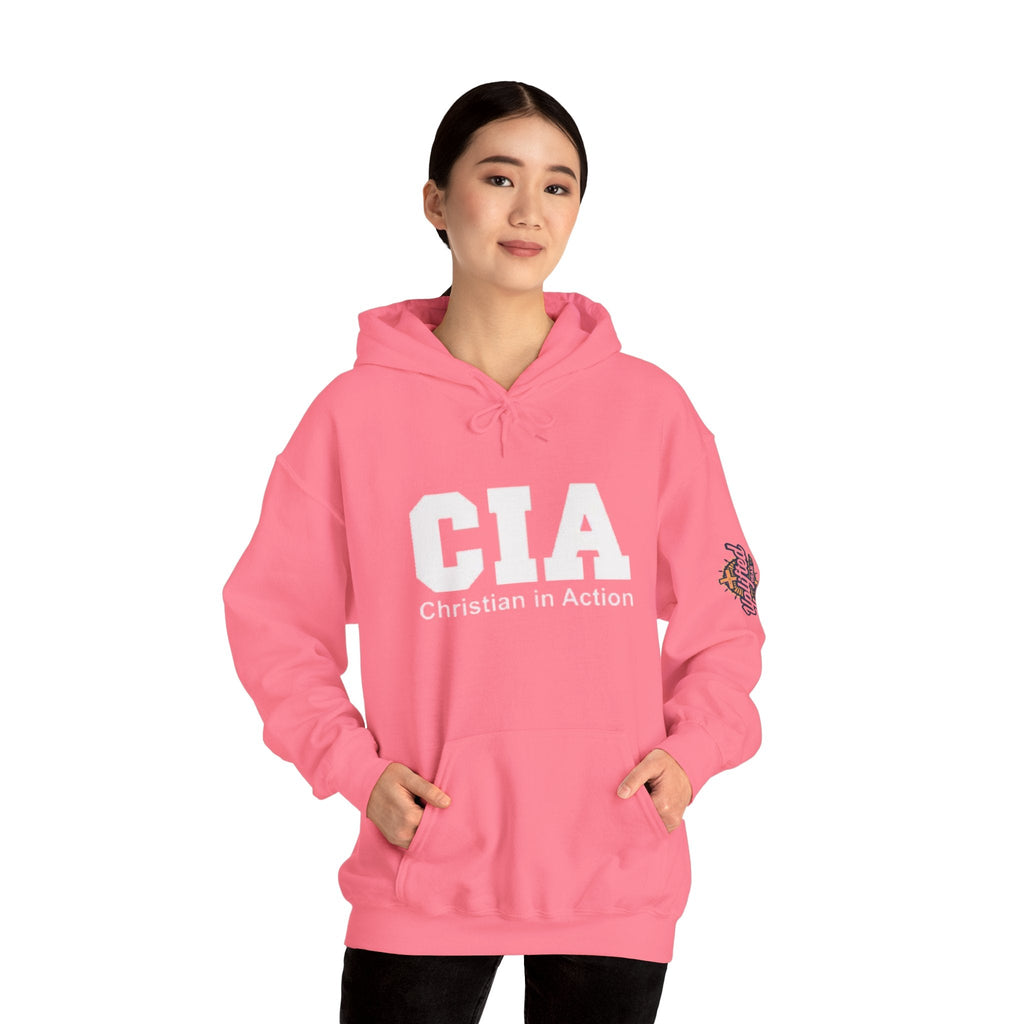 CIA Christian in Action Hoodie - Funny Faith Parody Hoodie - Mission Ready Apparel Printify