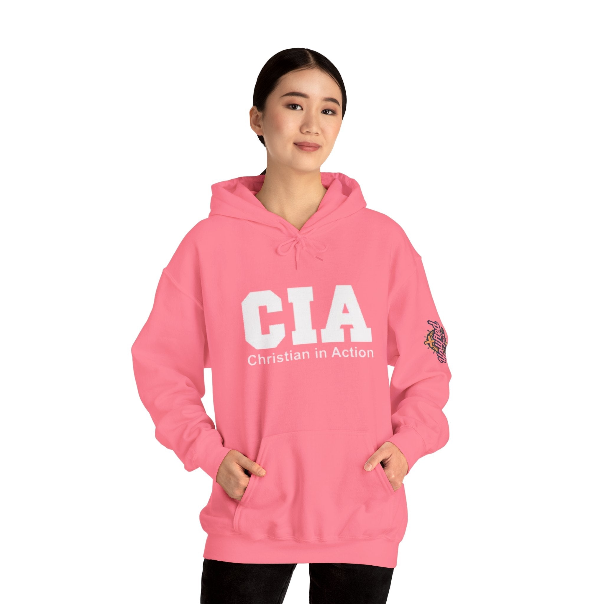CIA Christian in Action Hoodie - Funny Faith Parody Hoodie - Mission Ready Apparel Printify