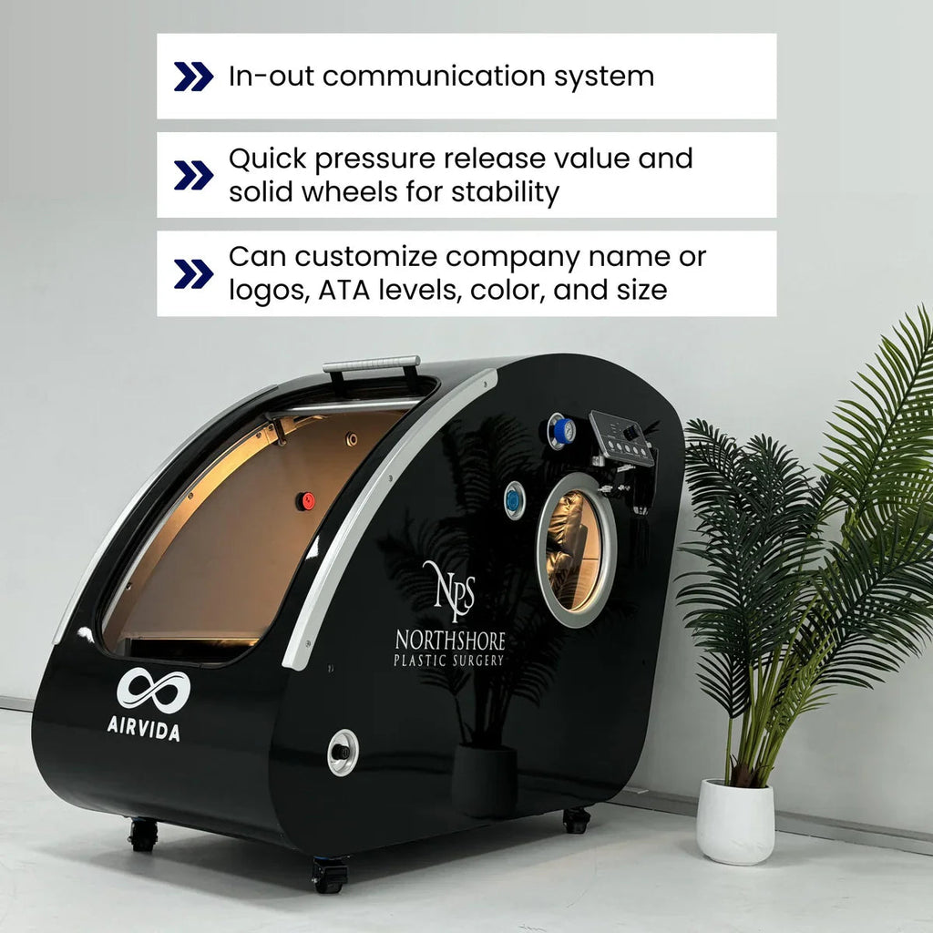 Airvida Elite 2.0 ATA Hard Shell Sitting Hyperbaric Chamber LifeMed USA