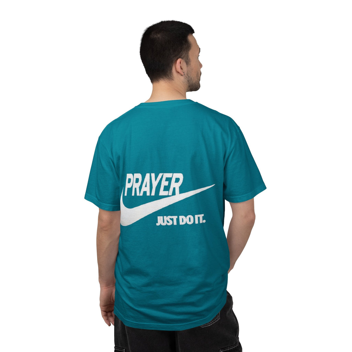 Prayer Just Do It T-shirt - Funny Christian Nike Parody T-shirt - Faith Gear Printify