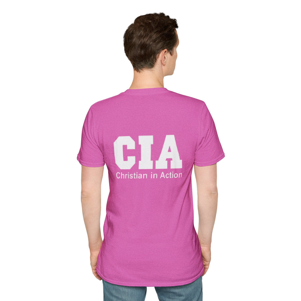 CIA Christian in Action T-shirt - Funny Faith Parody T-shirt - Mission Ready Apparel Printify