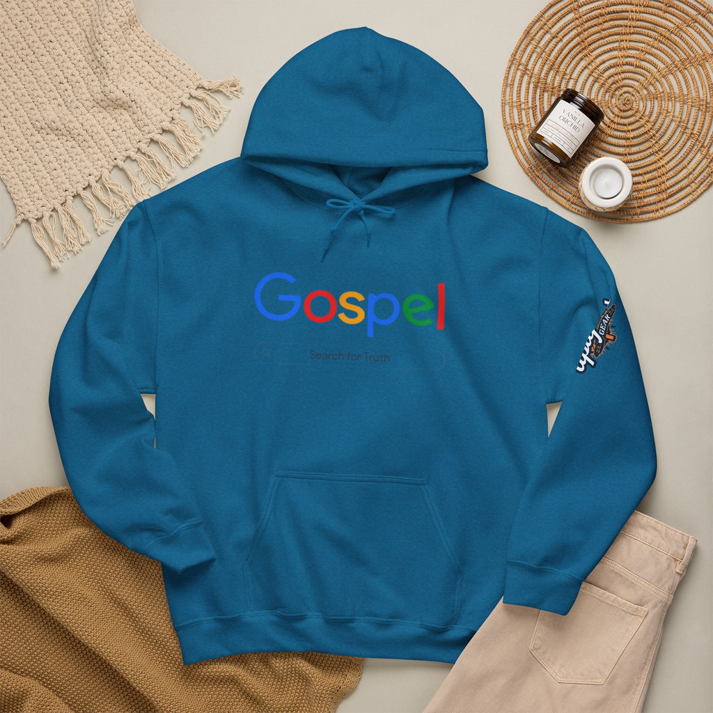 Gospel Hoodie — "Search for Truth" Christian Faith Pullover Printify