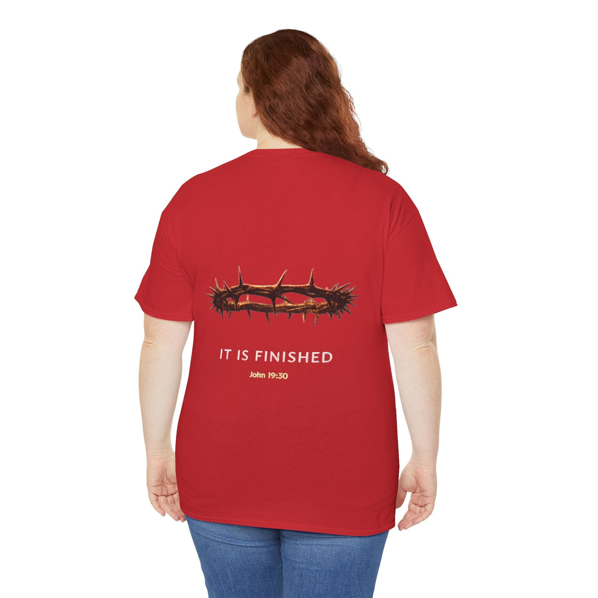 It Is Finished Crown of Thorns Tee — Christian John 19:30 Faith Shirt Printify