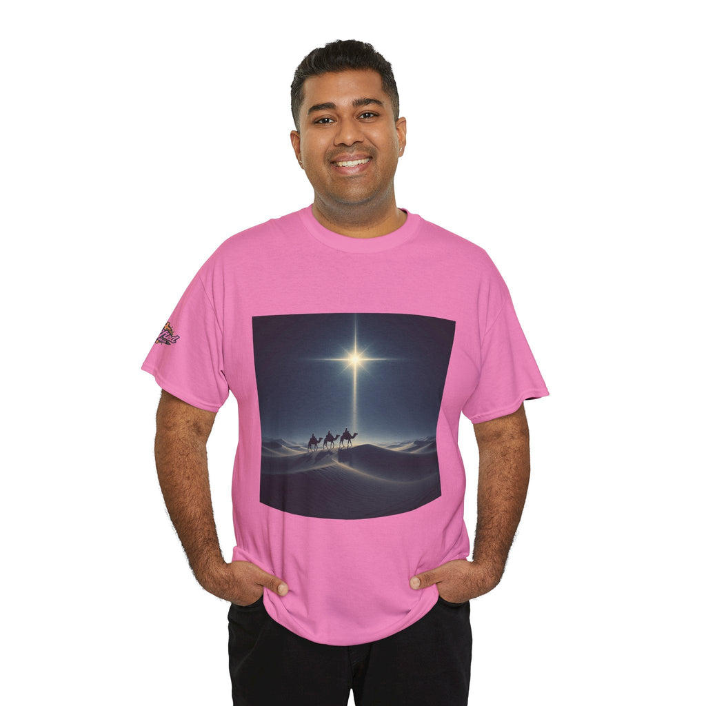 3 Wise Men T-shirt – Magi Camels Nativity Journey Christian Christmas T-shirt for Epiphany Faith & Holy Night Printify