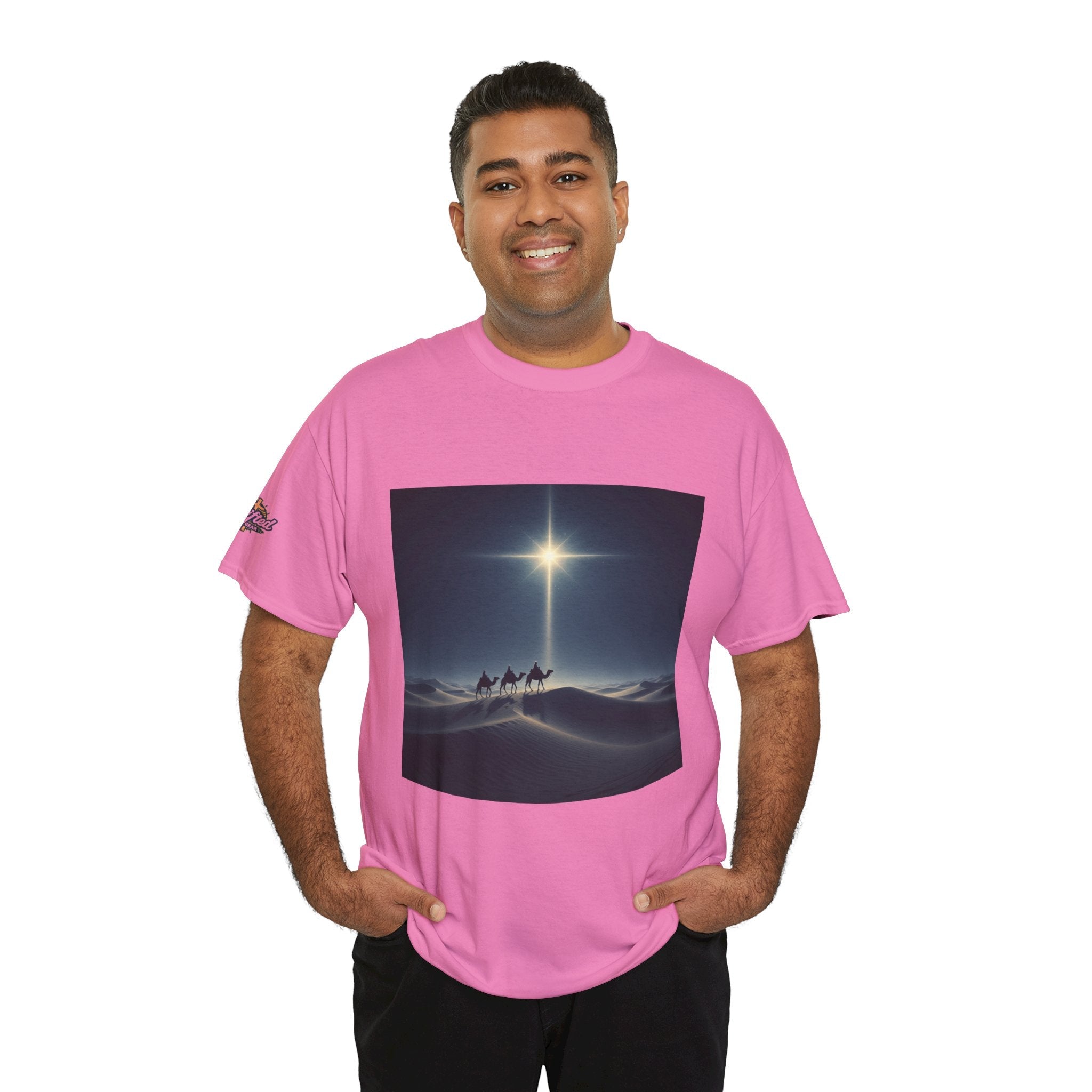 3 Wise Men T-shirt – Magi Camels Nativity Journey Christian Christmas T-shirt for Epiphany Faith & Holy Night Printify