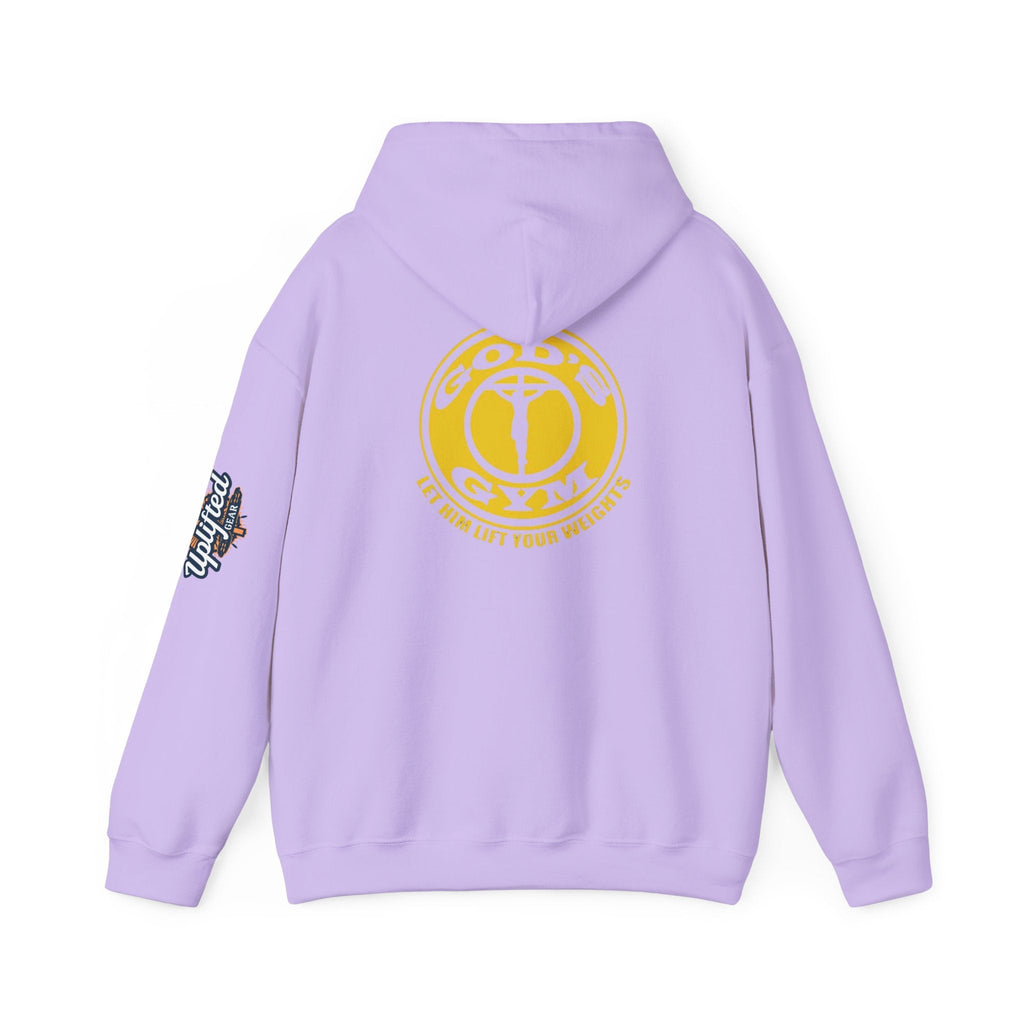 God's Gym Hoodie — "Let Him Lift Your Weights" Christian Fitness Hoodie Printify