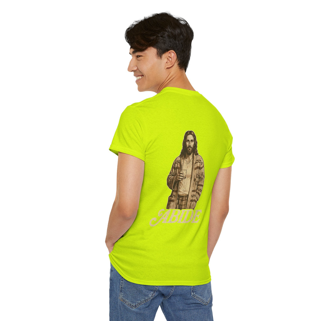 Abide Vintage Jesus Tee — "The Dude" Graphic Christian T-Shirt Printify