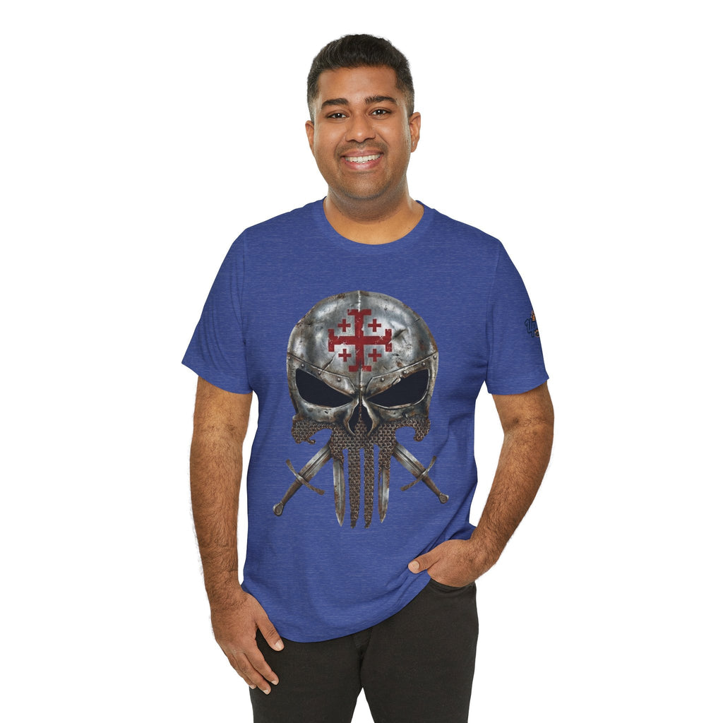 Crusader Knight Christian Skull T-shirt - Warrior Armor of God T-shirt Printify
