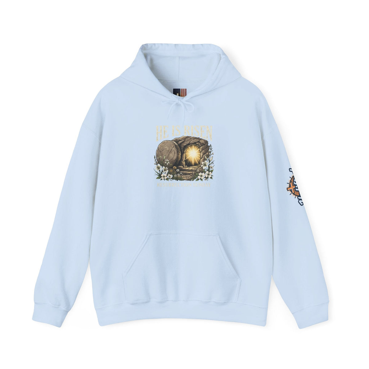 He Is Risen Hoodie — Jesus Christ Resurrection Easter Hoodie Printify
