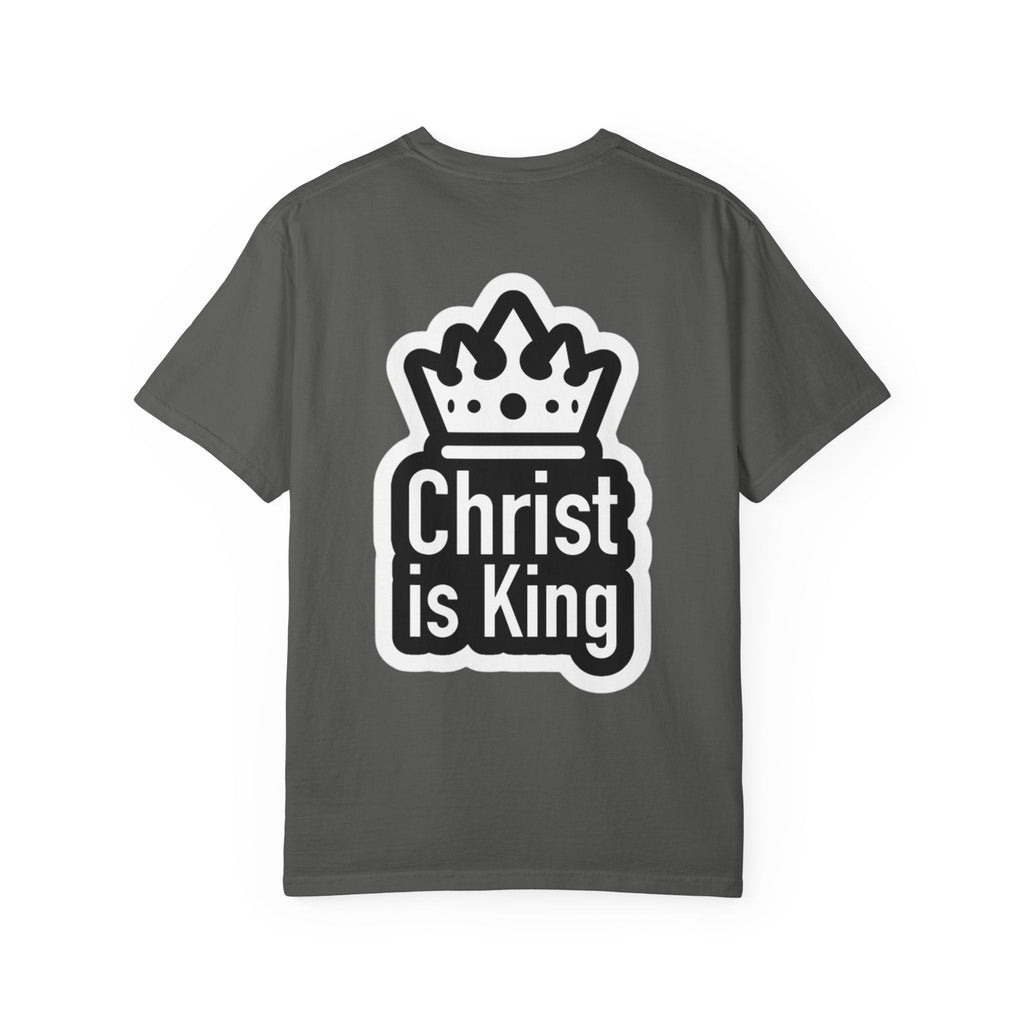 Christ is King T-Shirt – Bold Crown & Cross Christian Tee for Unashamed Faith Printify