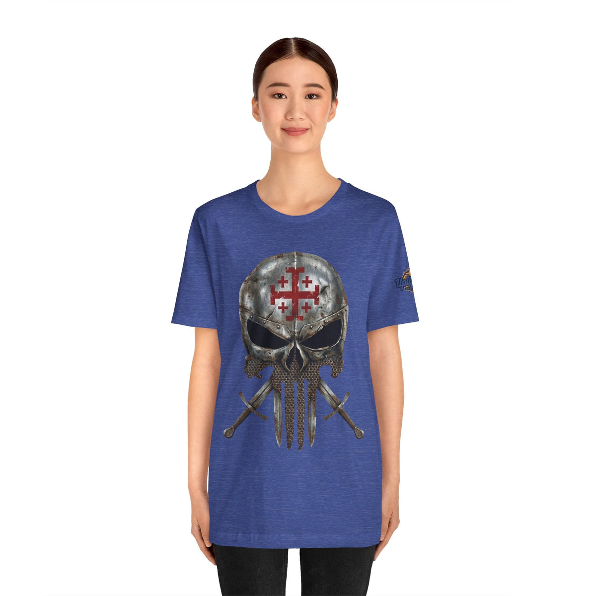 Crusader Knight Christian Skull T-shirt - Warrior Armor of God T-shirt Printify